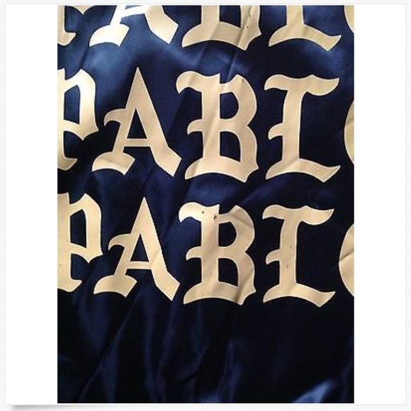 Kanye West The Life of Pablo Black Satin Bomber 2X - Picture 3 of 8